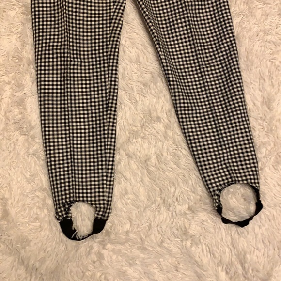 VTG 90’s State of the Art Gingham/Checker stirrup pants - Picture 2 of 5